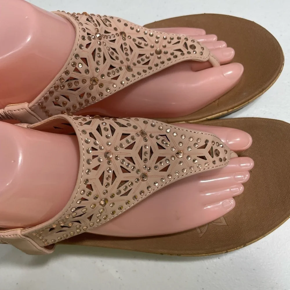 Womens Skechers Luxe Foam Elegant Pink Sandals Size 9 SB-